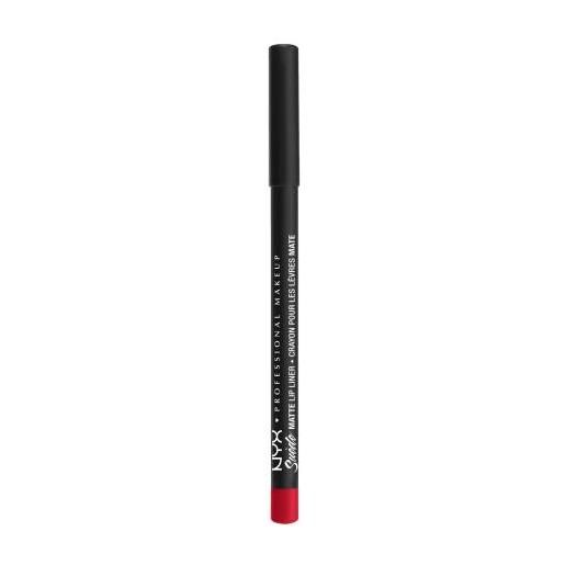 NYX Professional Makeup suède matte lip liner matita labbra 1 g tonalità spicy