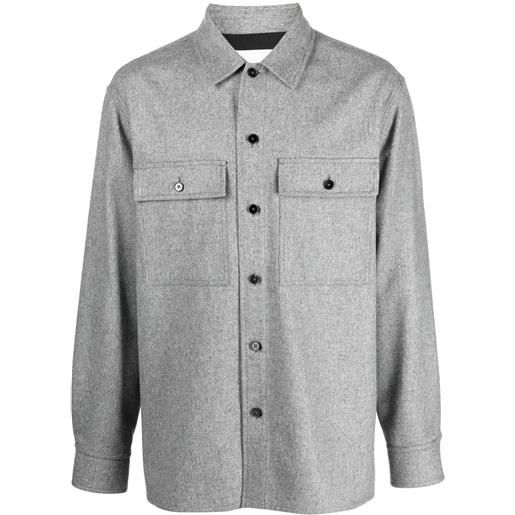 Jil Sander giacca-camicia - grigio