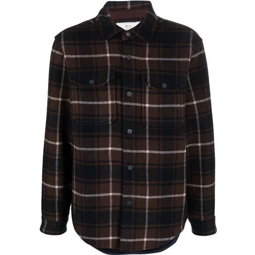 Woolrich giacca-camicia a quadri - marrone