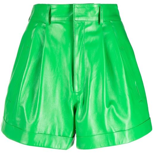 Manokhi shorts a vita alta - verde