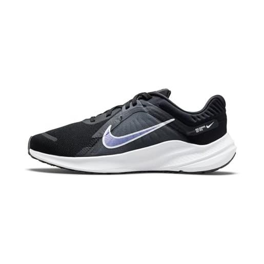 Nike quest 5, women's road running shoes donna, black/white-iron grey-dk smoke grey, 44 eu