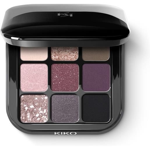 KIKO new glamour multi finish eyeshadow palette - 04 mauve selection