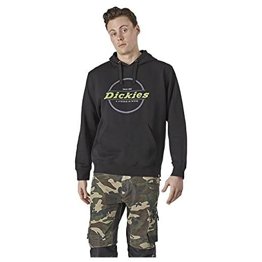 Dickies towson hooded sweatshirt, sweatshirt uomo, nero (black), m