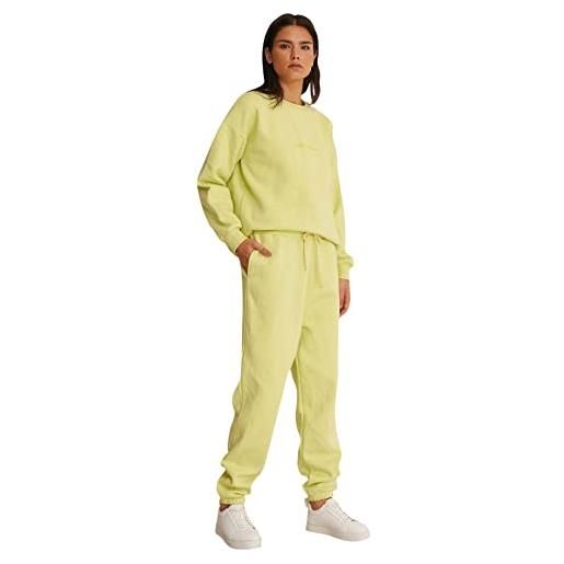NA-KD organic comfy reminder sweater maglia di tuta, giallo lime, m donna