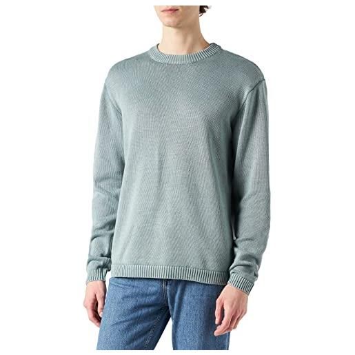 Urban Classics washed sweater maglia di tuta, blu cenere, xxl uomo