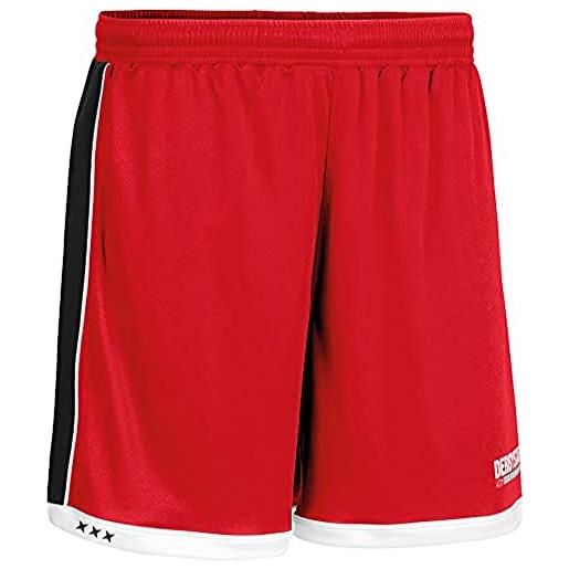 Derbystar - pantaloni da bambino brillant, bambini, hose brillant, rosso/nero, 128