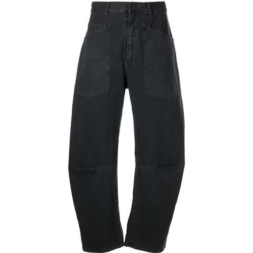 Nili Lotan jeans con gamba curva - grigio