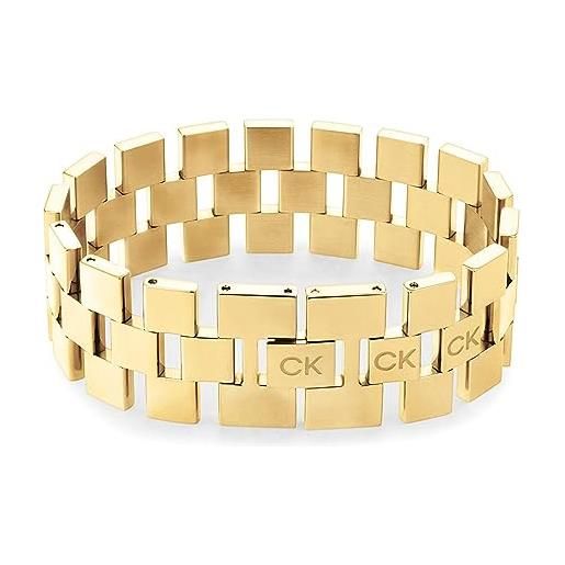 Calvin Klein braccialetto a maglie da donna collezione geometric - 35000244