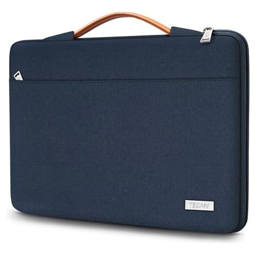 TECOOL custodia pc portatile 16 pollici per mac. Book pro 16 m3 m2 m1 a2991 a2780 a2485 a2141 2023-2019, 16 lenovo thinkbook thinkpad hp dell notebook matebook d16, borsa computer porta pc, blu scuro