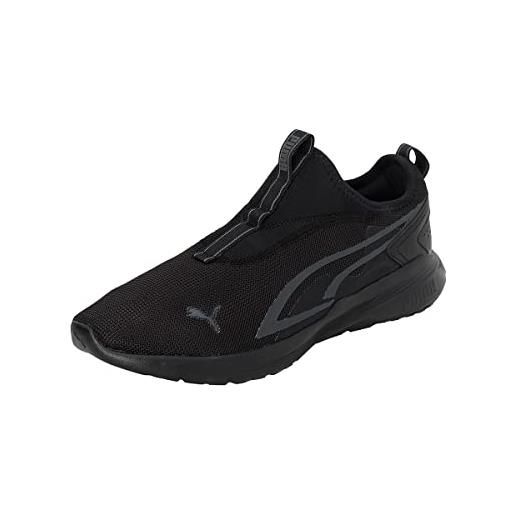 PUMA all-day active slip. On, scarpe da ginnastica, unisex - adulto, puma black/dark shadow, 41 eu