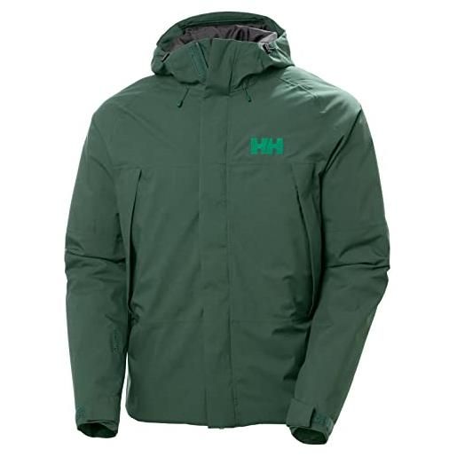 Helly Hansen uomo banff insulated jacket, verde scuro, xl