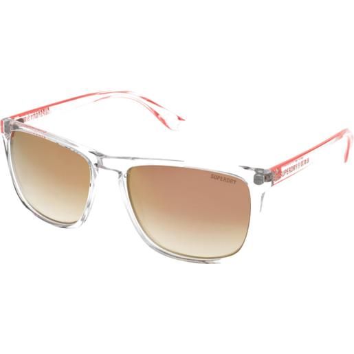 Superdry sds shockwave 150 | occhiali da sole graduati o non graduati | prova online | unisex | plastica | quadrati | trasparente | adrialenti