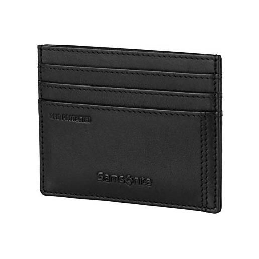 Samsonite attack 2 slg - porta carte di credito, 10 cm, nero (black)