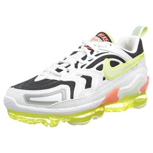 Nike w air vapormax evo, sneaker donna, white/black-volt, 40.5 eu