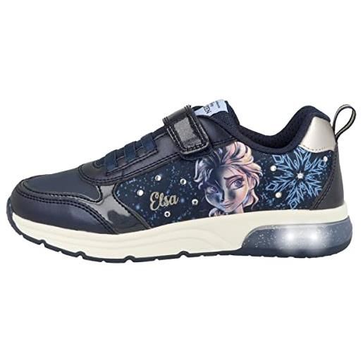 Geox bambina j spaceclub girl d sneakers bambine e ragazze, blu (navy/platinum), 34 eu