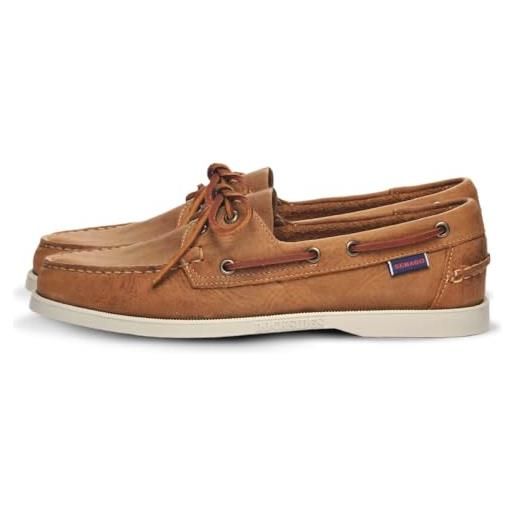 Sebago docksides portland crazy h, scarpe da barca uomo, marrone (brown tan 912), 44 eu