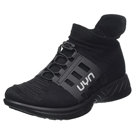 UYN lady x-cross tune shoes sole, scarpe running donna, optical black/black, 36 eu