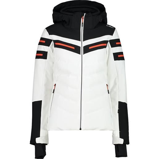 Cmp zip hood 32w0216 jacket bianco 2xs donna