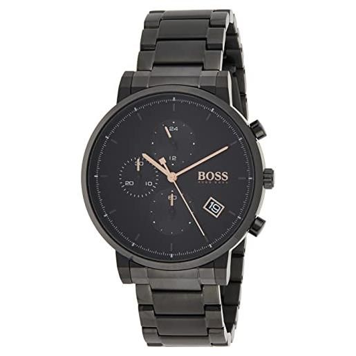 Boss orologio con cronografo al quarzo da uomo con cinturino in acciaio inossidabile nero - 1513780