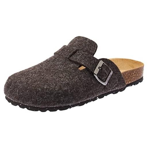 CMP eco taraz wmn home slippers, mocassino, donna, grigio (carbone m. ), 41 eu