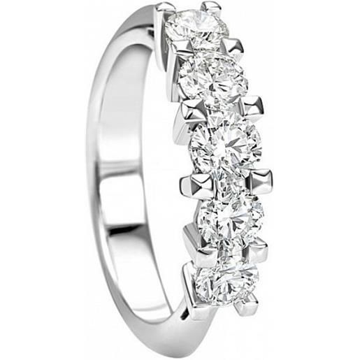 Bishilin Donne Anellos Oro 14 Carato 1.2Ct Moissanite Anello di Fidanzamento  Oro Bianco FEDI Nuziali con Diamante : : Moda