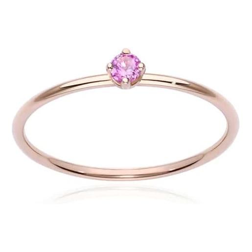 Burato Gioielli anello pink solitaire m