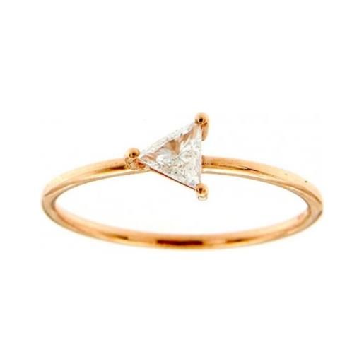 Marco Gerbella anello diamante triangolare e gambo di diamanti
