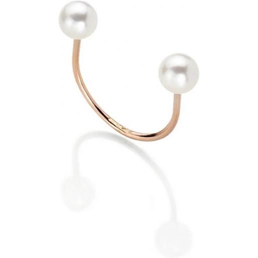 Burato Gioielli anello two pearls