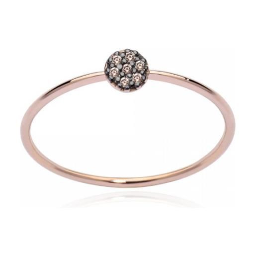 Burato Gioielli anello xs brown diamonds