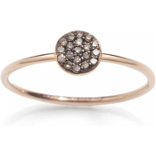 Burato Gioielli anello small brown diamonds