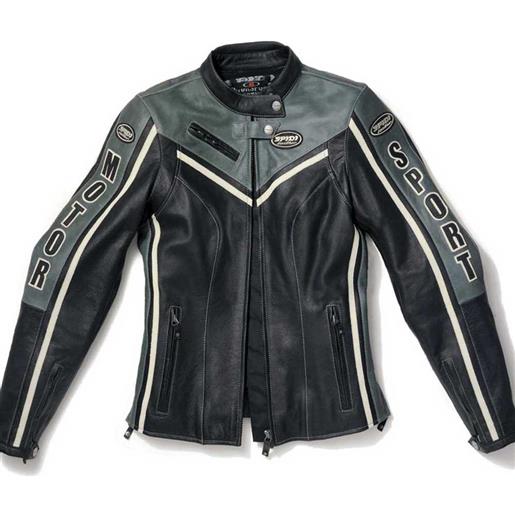 Spidi motorsport leather jacket nero 48 donna