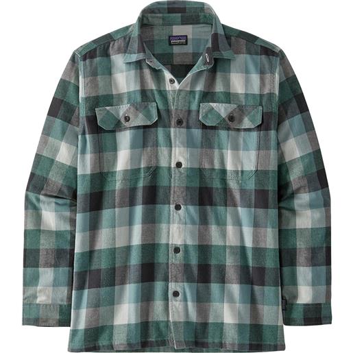 Patagonia m's l/s organic cotton mw fjord flannel shirt camicia uomo