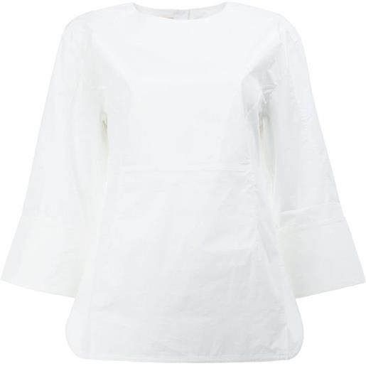 Marni cropped sleeve blouse - bianco