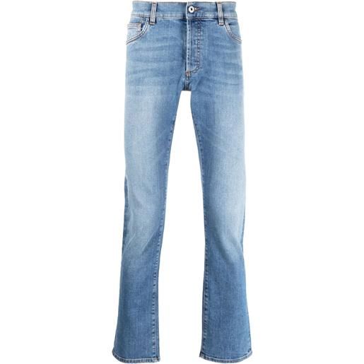 Marcelo Burlon County of Milan jeans dritti con ricamo - blu
