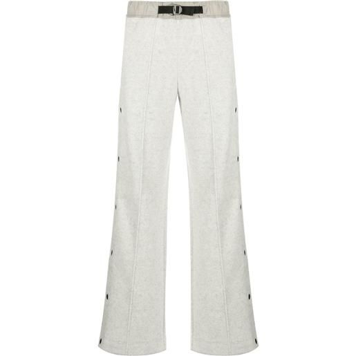 Moncler Grenoble pantaloni sportivi con bottoni - grigio