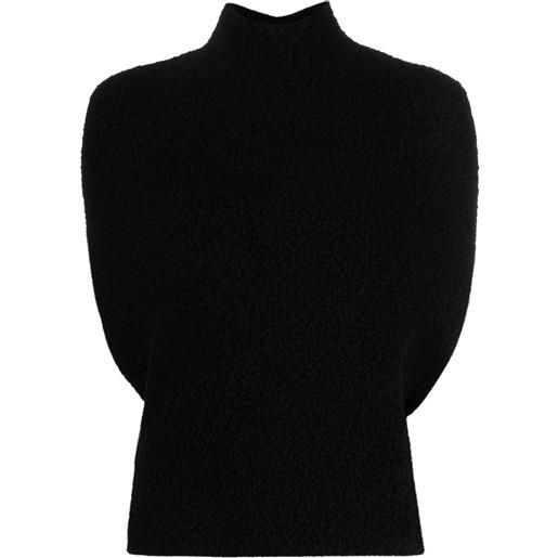 Jil Sander maglione a collo alto - nero