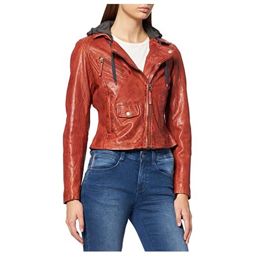 Freaky Nation easy biker-fn giacca in pelle, antra, xs donna