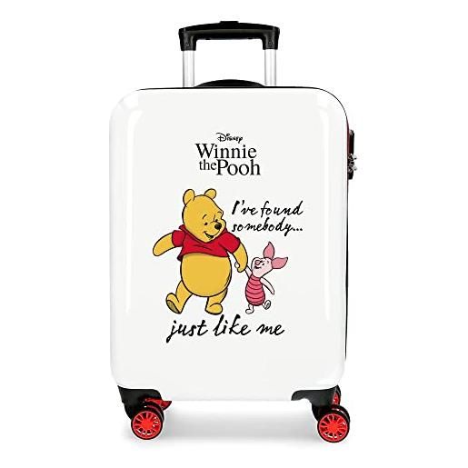 Disney winnie the pooh valigia da cabina multicolore 38 x 55 x 20 cm rigida abs chiusura a combinazione laterale 34 l 2 kg 4 ruote doppie