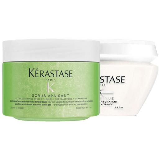 Kérastase kit Kérastase fusio scrub apaisant 250ml + specifique masque réhydratant 200ml