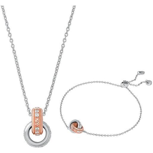 Michael Kors collana argento 925 con pendente donna Michael Kors kors brilliance mkc1614set