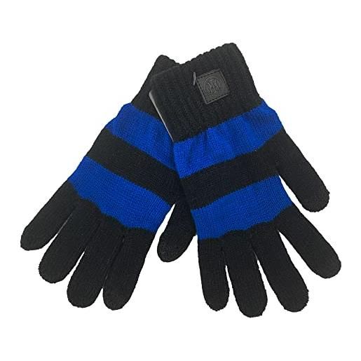Inter guanto maglia brush prodotto ufficiale official merchandising, nero, taglia unica