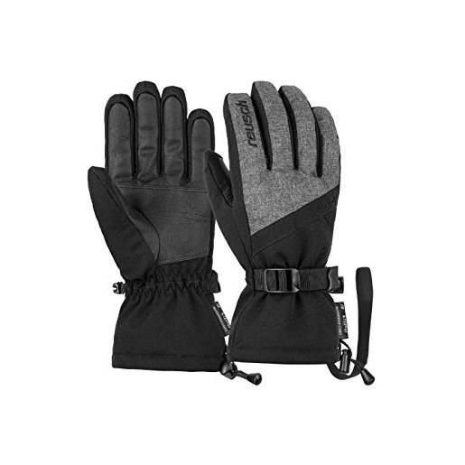 Reusch outset r-tex xt handschuhe, guanti da uomo, nero/nero melange, 7.5
