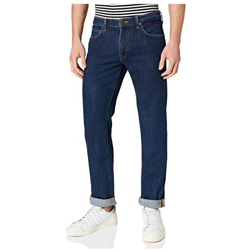 Lee daren zip fly jeans, blu (dark freeport), 46w / 34l uomo
