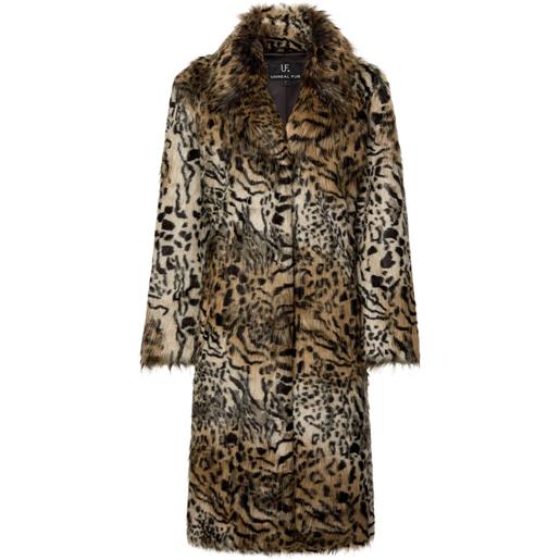 Unreal Fur cappotto keep in finta pelliccia - marrone