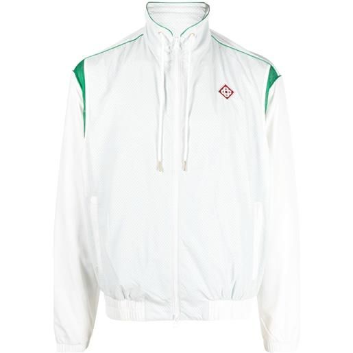 Casablanca giacca sportiva con inserti - bianco