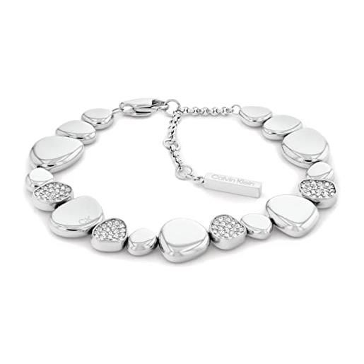Calvin Klein braccialetto a catena da donna collezione fascinate con cristalli - 35000220