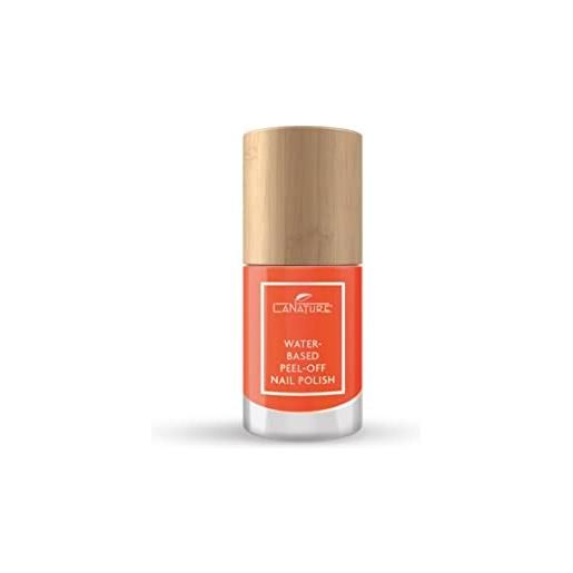 LaNature smalto ad acqua - arancio brillante - vegan - waterbased peel-off nail polish - ibisco hawaii 10 ml