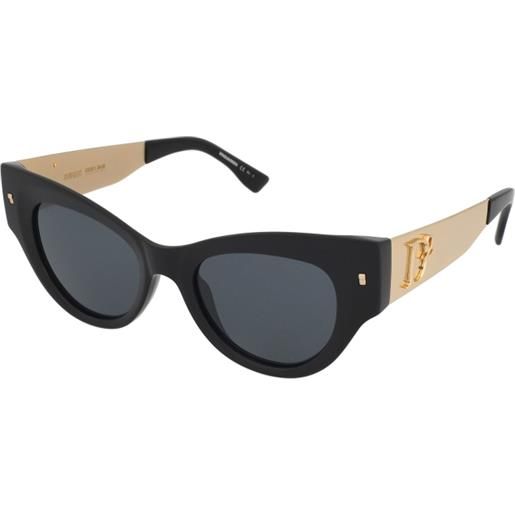 Dsquared2 d2 0062/s 807/ir | occhiali da sole graduati o non graduati | plastica | cat eye | nero | adrialenti