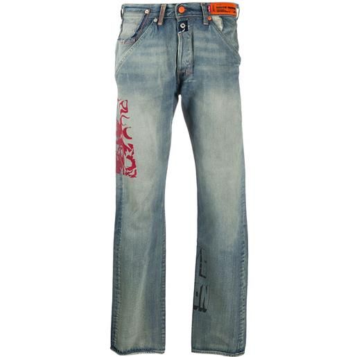Heron Preston jeans 501 concrete jungle - blu