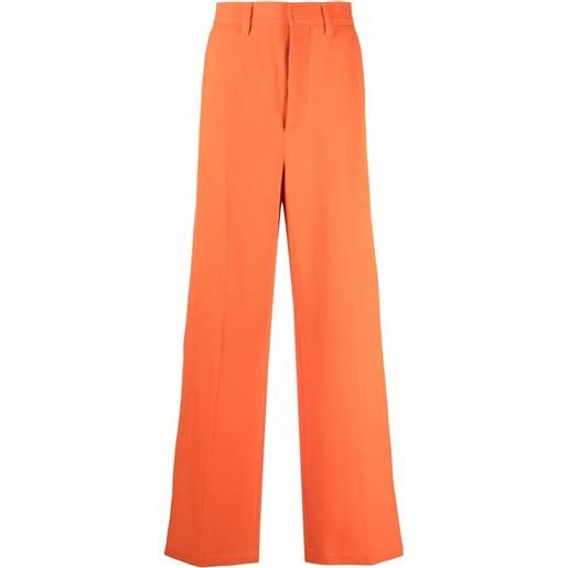 AMI Paris pantaloni sartoriali a gamba ampia - arancione